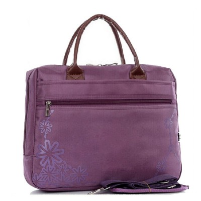 YTF-P-DNB011 Custom Snow Flower Picture Purple Business Laptop Bag