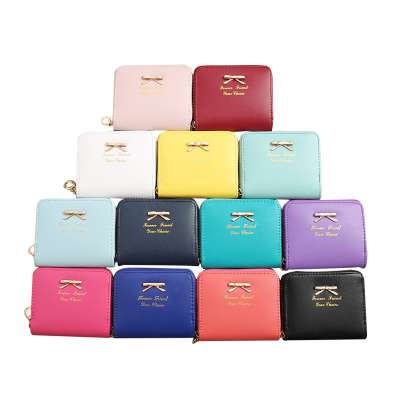 2020 Wholesale China  Fashion Mini Women PU Leather Wallet Small Wallet For Women